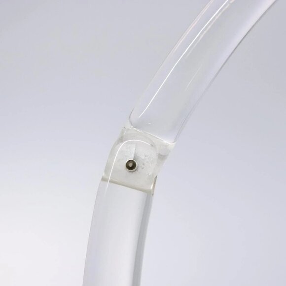 PRADA Shoulder Bag Nylon Plastic Yellow Silver Auth - Picture 9 of 16